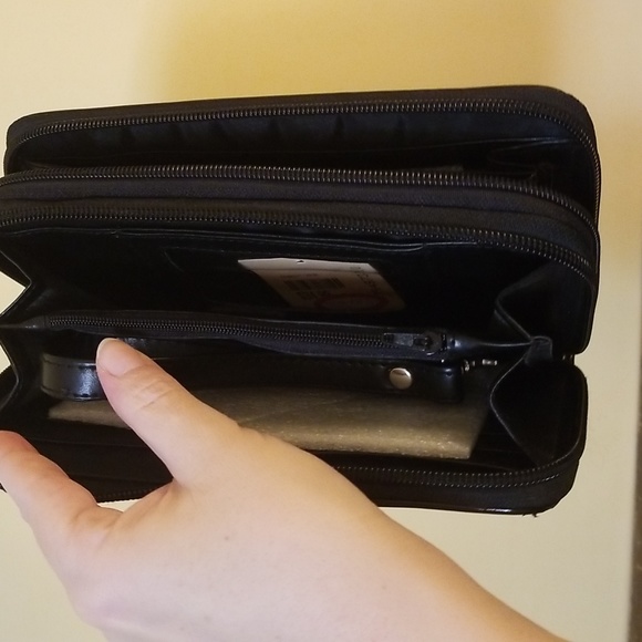 Zebra print sequin covered wallet NWT - Picture 4 of 4